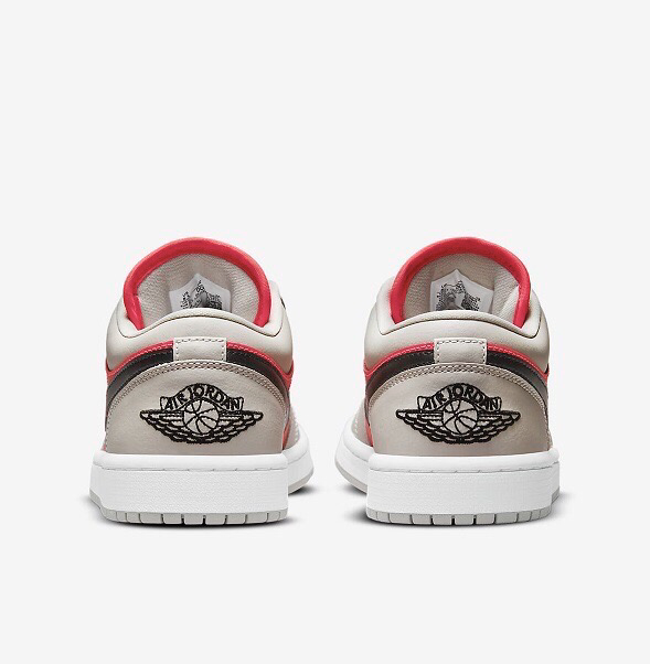 Air Jordan 1 low Light Iron Ore Siren Red