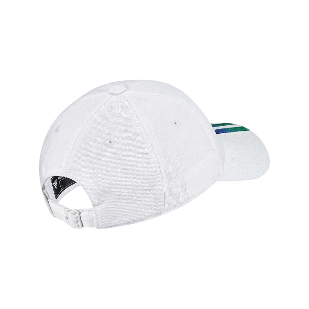Cappello Adidas Bianco A Strisce Verde/Blu
