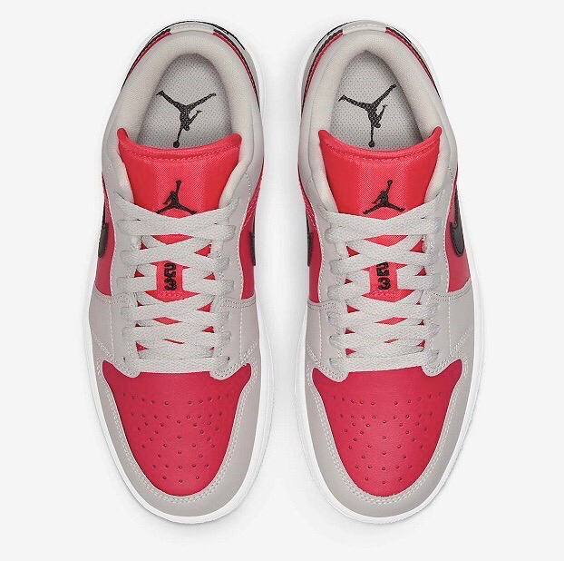 Air Jordan 1 low Light Iron Ore Siren Red
