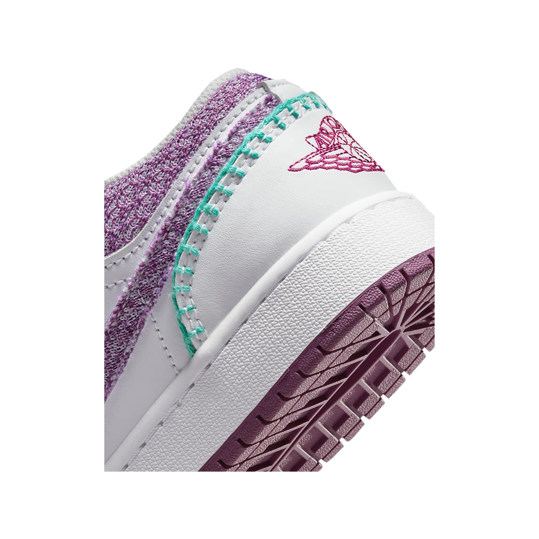 Air Jordan 1 low White Light Bordeuax