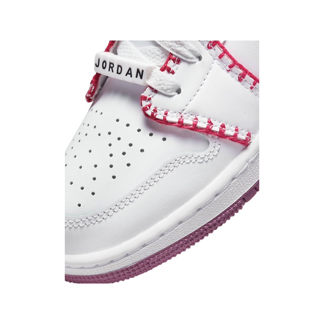 Air Jordan 1 low White Light Bordeuax