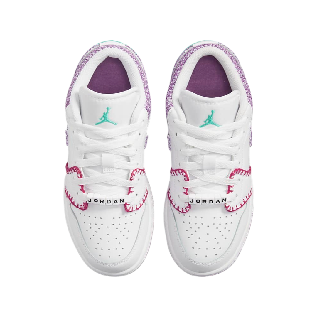 Air Jordan 1 low White Light Bordeuax