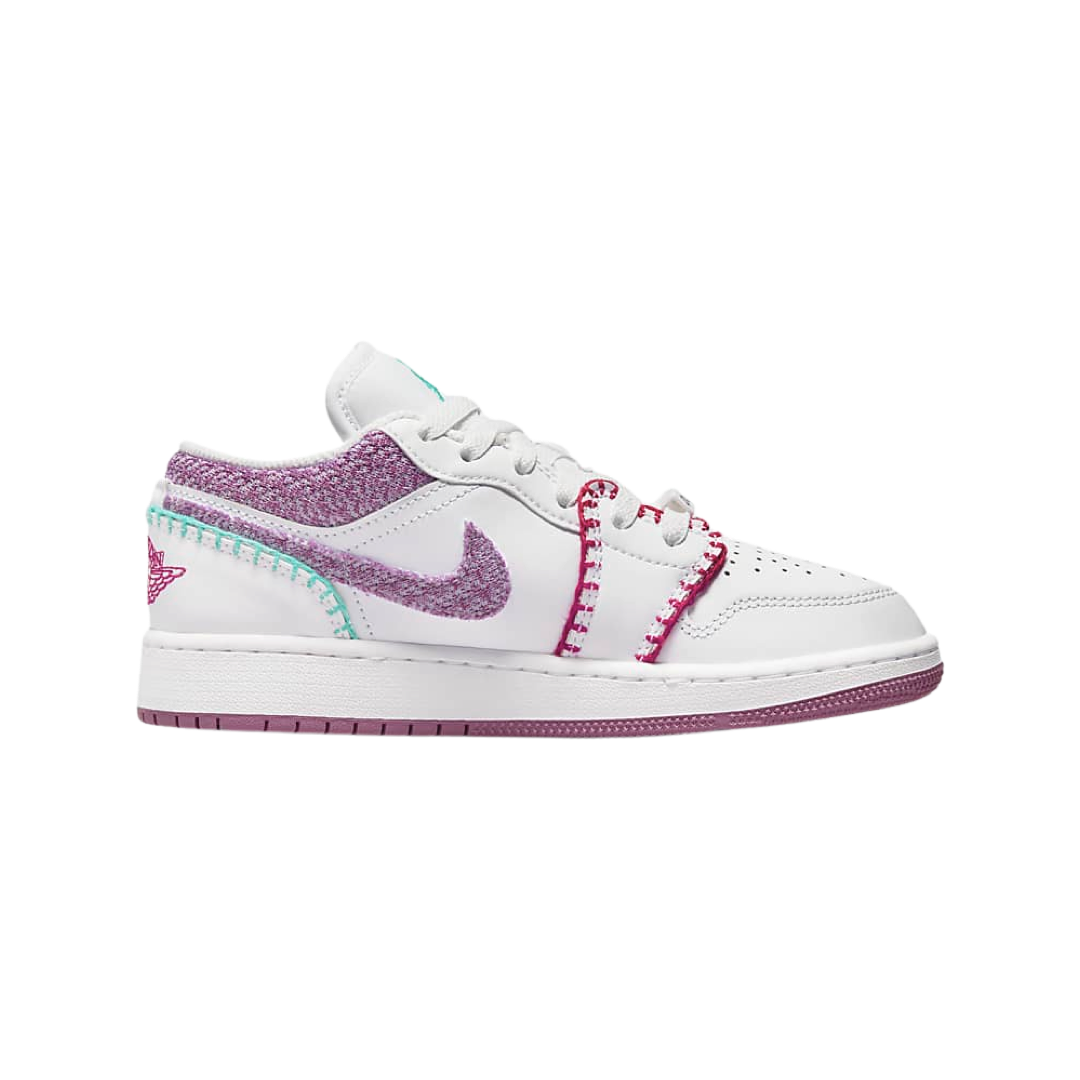 Air Jordan 1 low White Light Bordeuax