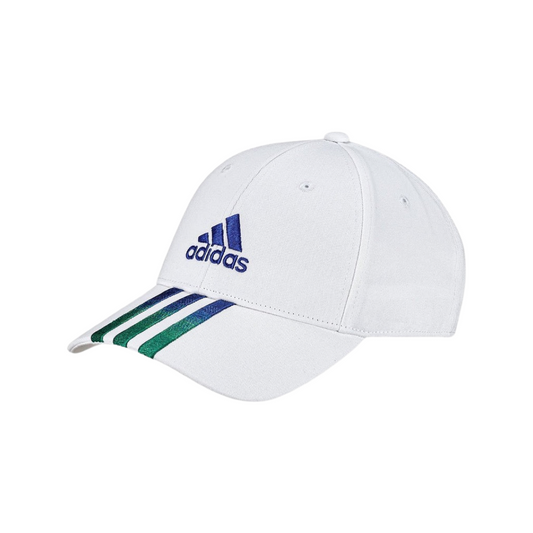 Cappello Adidas Bianco A Strisce Verde/Blu