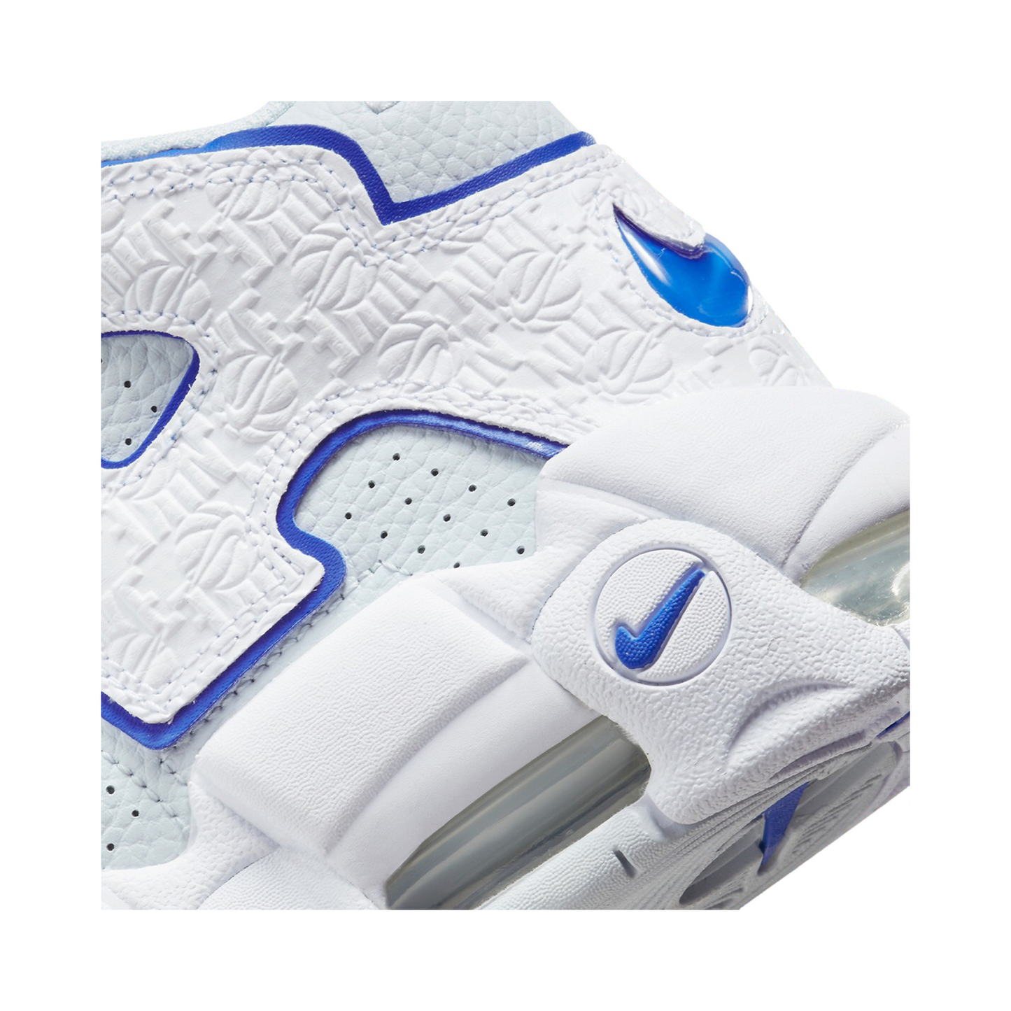 Air More Uptempo embossed bianco blu