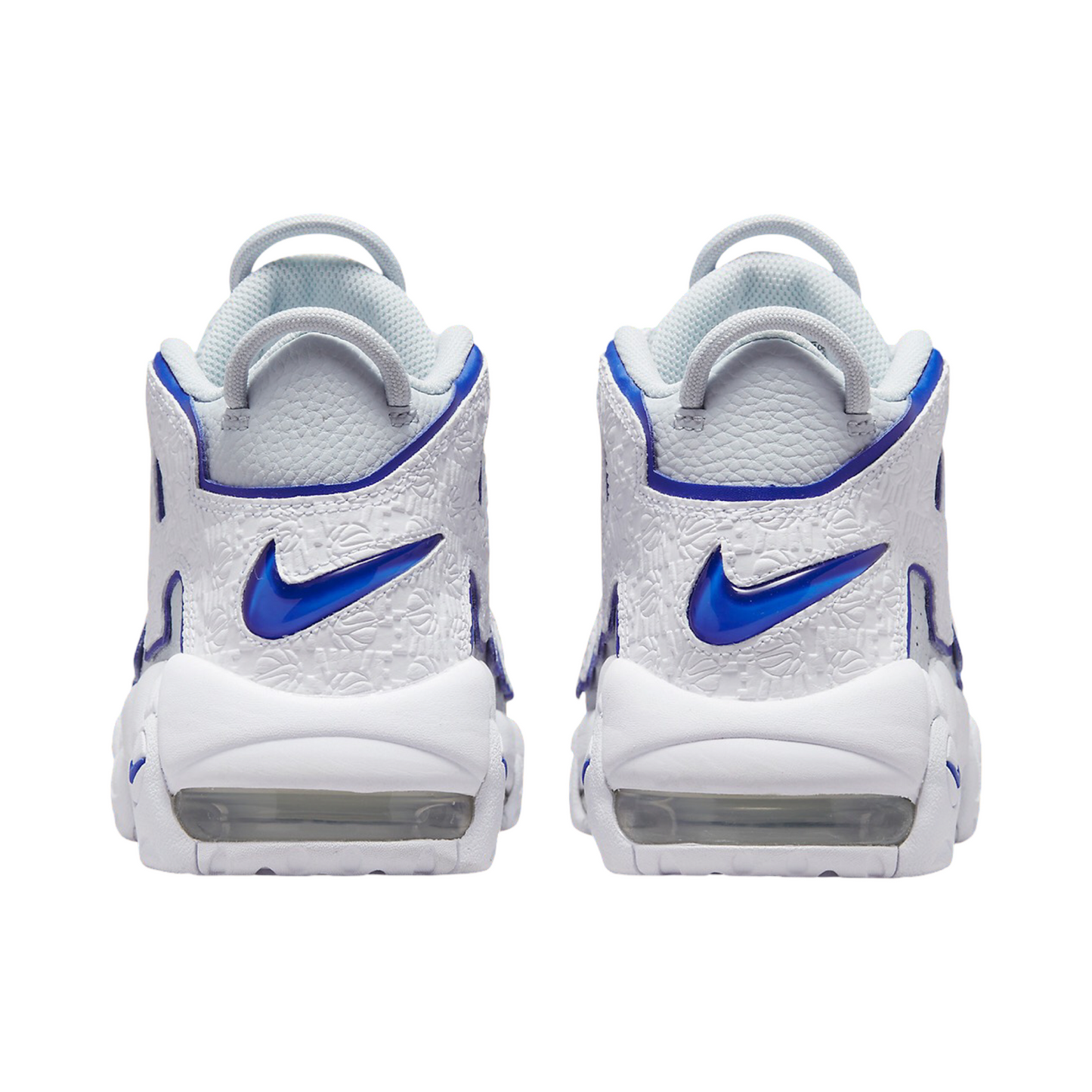 Air More Uptempo embossed bianco blu