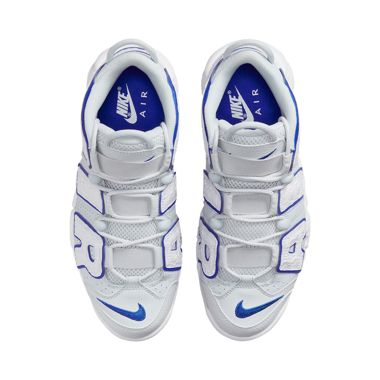 Air More Uptempo embossed bianco blu